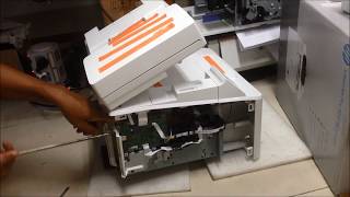 hp color laserjet pro mfp m277dw toner cartridge tray does not pass internal