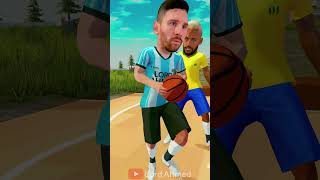 Help Messi Play Basketball 🏀 Freefire Animation #Shorts