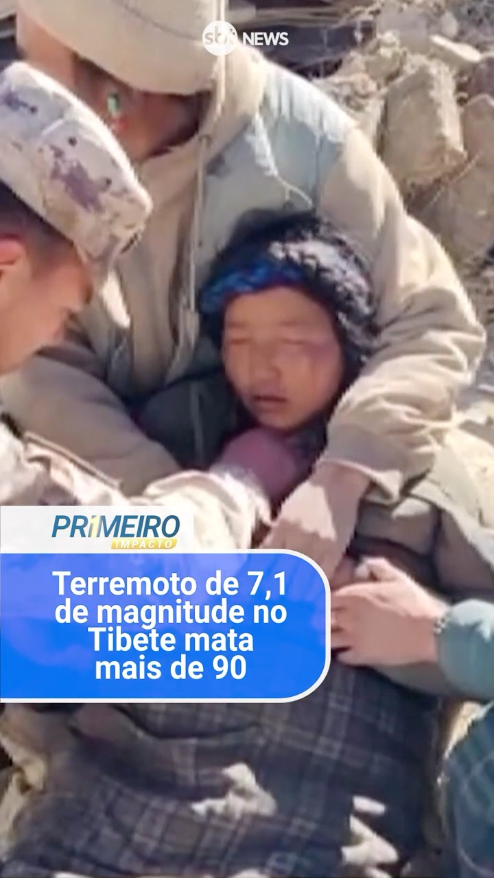 Forte terremoto deixa mais de 90 mortos e 100 feridos no Tibete