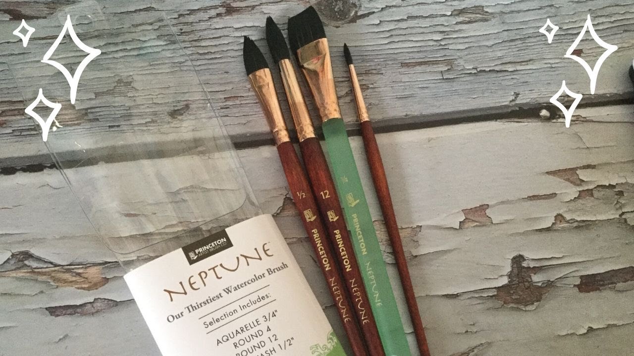 Testing my new Princeton Neptune Brushes for Landscapes and Florals PLUS  Homestead Animal Magic! 
