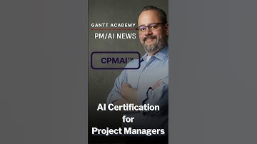New AI Certification for Project Managers #CPMAI