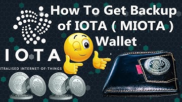 How To Get Backup of IOTA ( MIOTA ) Wallet | IOTA Wallet Tutorial