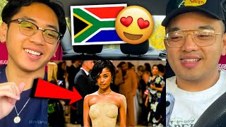 Americans React To Tyla Met Gala 2024 Hourglass Dress REACTION! 🇿🇦😍🔥 *FUNNY REACTION 🤣* South Africa