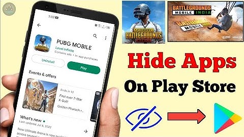 How to Hide apps on Play store 2022 | hide apps from Play Store | hide pubg mobile in play store