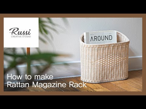 [라탄공예] 취미수업 온라인클래스 28: 라탄 매거진랙 만들기/Rattan Craft : Make Magazine Rack with Birch Plywood, 잡지꽂이,자작나무