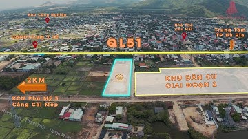 Đất nền Phú Mỹ Bà Rịa Vũng Tàu - Khu dân cư Quốc Lộ 51