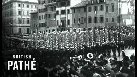 Italian Troops In Rome (1936)