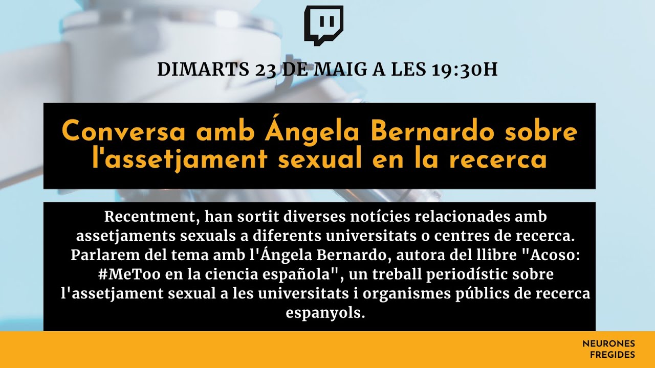 Assetjament sexual i #MeToo en recerca amb Ángela Bernardo