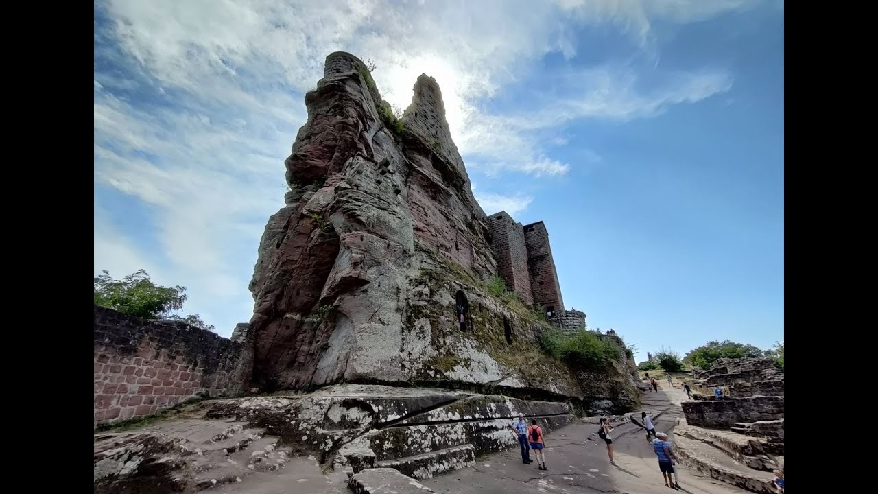 Château de Fleckenstein en Alsace du Nord, il est très haut et impressionnant 😲