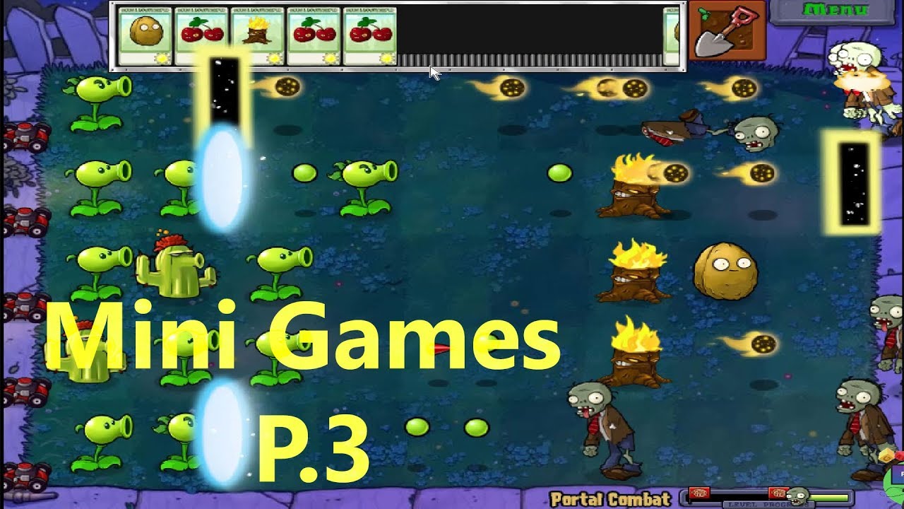 Plants vs Zombies Mini game Part 3 YouTube