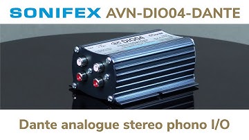 Sonifex AVN-DIO04 Dante AoIP to analogue phono stereo input & output