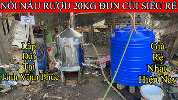 Nồi Nấu Riệu 20kg gạo đun củi -kết hợp nấu điện 3pha -giá cực rẻ -nồi nấu rượu bằng củi