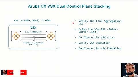 Aruba CX VSX Dual Control plane Stacking