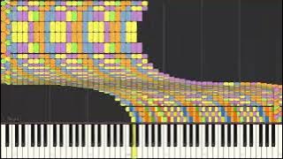 Synthesia. Black midi. Tetris Block arts v3 1  million notes