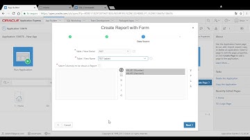 Report with Form on table Apex 5.1