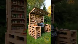 Wooden Pallets to Luxury Backyard Paradise! 🏡✨ #Backyard #DIY