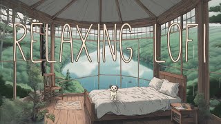 relaxing lofi in the rain ☔ rainy cottage morning 🌧️ chill/study/relax - chill dog 🐾