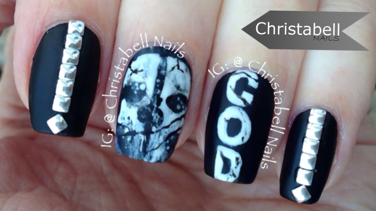 ChristabellNails COD Ghosts (Call of Duty) Nail Art ...