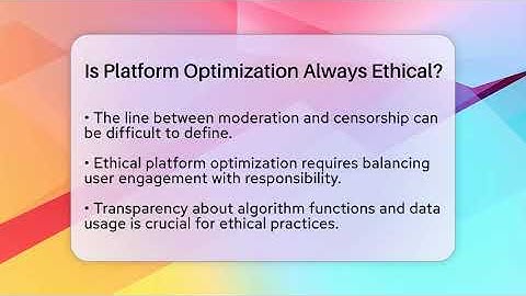 Is Platform Optimization Always Ethical? - Everyday-Networking