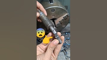 cracked vorm shaft joint on lathe #lathe #mechanical #engineering #shorts #diy #worm #gear #shaft