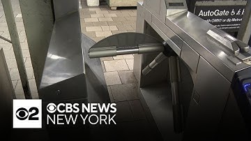 MTA tries shields to stop subway fare evaders after adding turnstile spikes