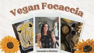 Homemade Focaccia Bread - Vegan Friendly - No Knead Recipe!