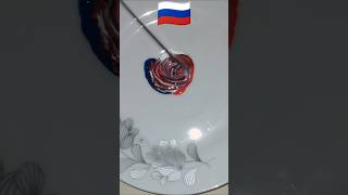 'Mixing Ukrainian and Russian Flag Colors: Creating a New Hue' #shorts #colourmixing #red #blue