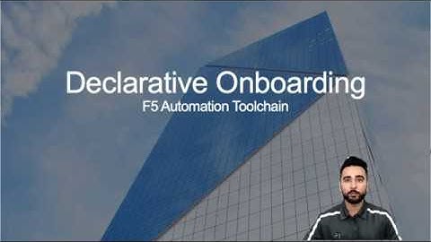 F5 Government Solutions: Tech Session: Declarative Onboarding Demo + Ansible + BIGIQ + DO Container