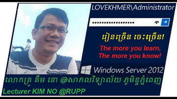 Server2012-Configure a DNS server to use forwarders by Lecturer KIM NO @RUPP