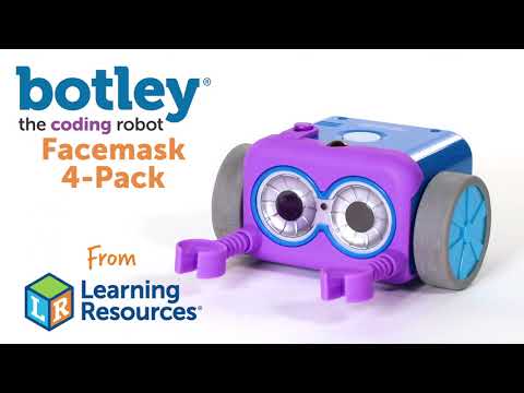 Botley The Coding Robot Facemask 4-Pack - LER2953, Learning Resources