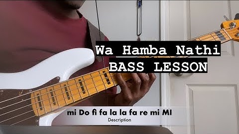 Wa Hamba Nathi Siyabonga Jesu (SOUTHAFRICAN GOSPEL) - BASS TUTORIAL