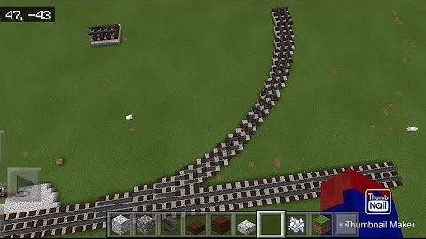 Minecraft Railroad Infrastructure: switches and curved tracks
