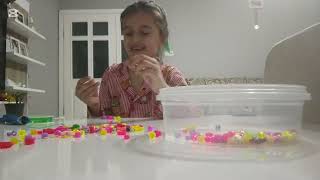 Annemle en iyi boncuk bileklik yapan kazanır yarışması yaptık😻|Selin ORHAN