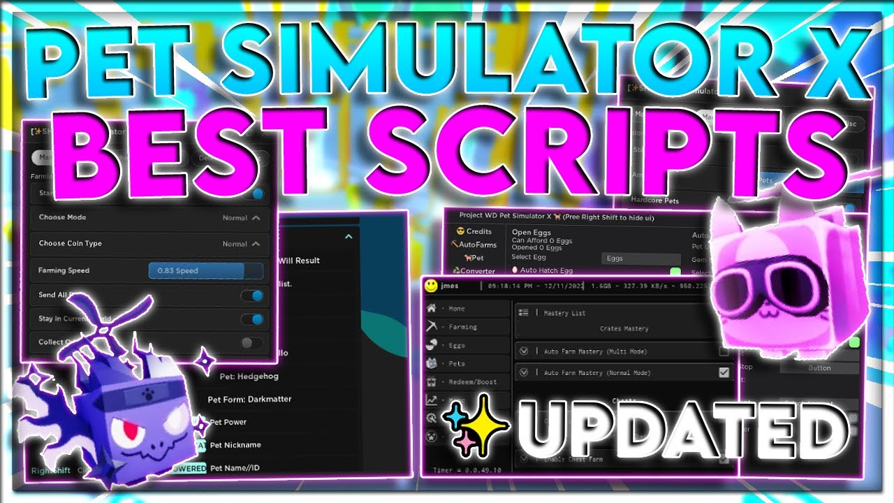 NEW ] Pet Simulator X Script GUI 2022, Many OP Features