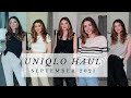 UNIQLO HAUL & TRY ON - September 2021
