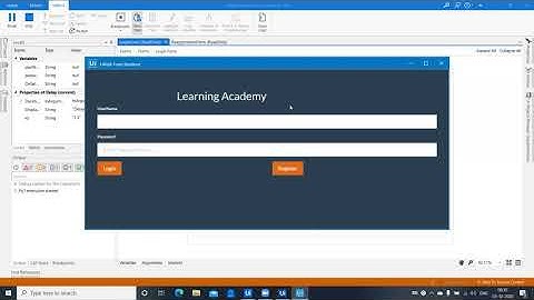 UiPath Forms - Use Case - Login  and Registration form