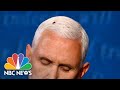 Buzz Of The Debate: Fly Lands On Pence’s Head, Temporarily Steals Show | NBC News