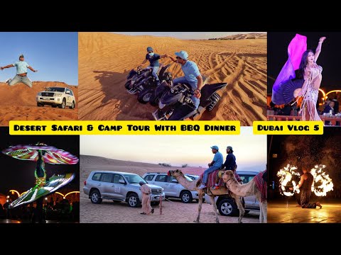 Dubai Vlog | Desert Safari & Camp Tour With BBQ Dinner | Dune Bashing | Uttarakhandi Bharat Vlogs