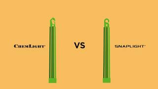 Chemlight and Snaplight lightsticks from Cyalume : presentation and characteristics