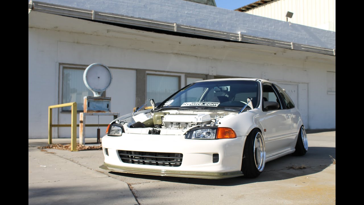 Slammed EG Hatch - YouTube.