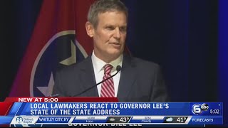Local lawmakers react to Gov. Lee's State of the State address