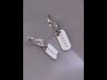 AURORA 925 Silver Unisex Personality Lucky Asymmetry Earrings Jewelry EH512 AURORA 925 Silver Unisex Personality Lucky Asymmetry Earrings Jewelry EH512
