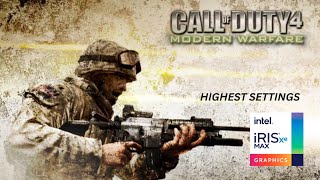 Call of Duty 4 Highest Settings HD gameplay | Test on Intel Xe Series