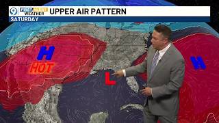 Mostly sunny skies on Friday