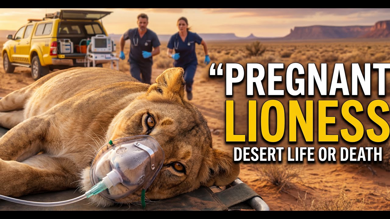 Pregnant Lioness Desert Rescue | Doctors Raced Against Time to Save 3 Lives