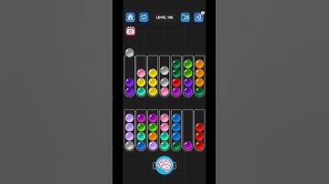 Lv 166 Ball Sort Puzzle - Color Game (Guru Game)  #ballsortpuzzle