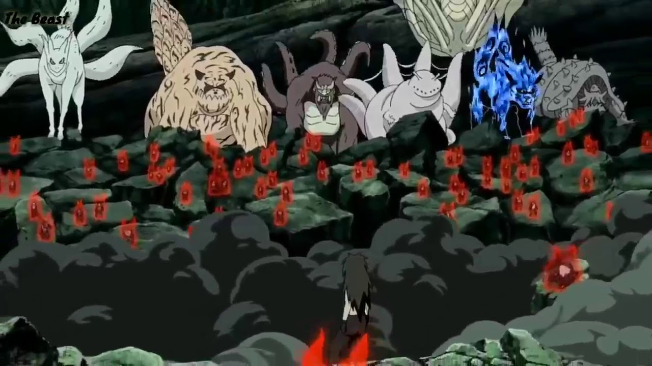 Madara Vs Tailed Beasts