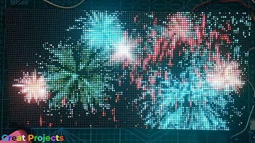P3 128x64 RGB Matrix AnimatGif With Two Esp32!