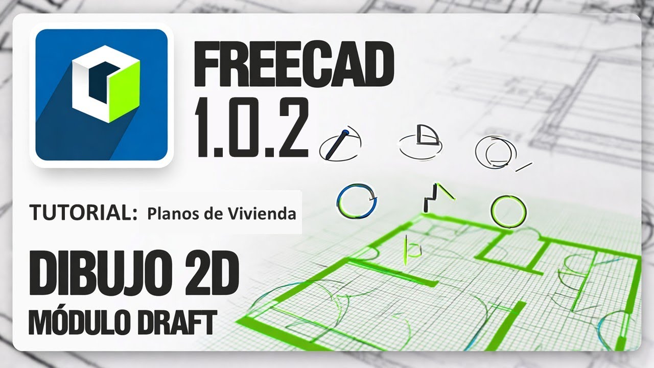 BANCO DE TRABAJO DRAFT DE FREECAD | TUTORIAL PLANOS DE … — Transcript