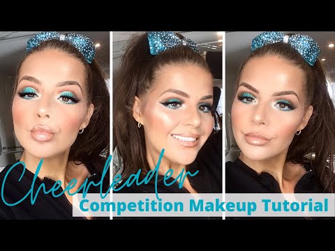 Teal Cheerleader Makeup Tutorial